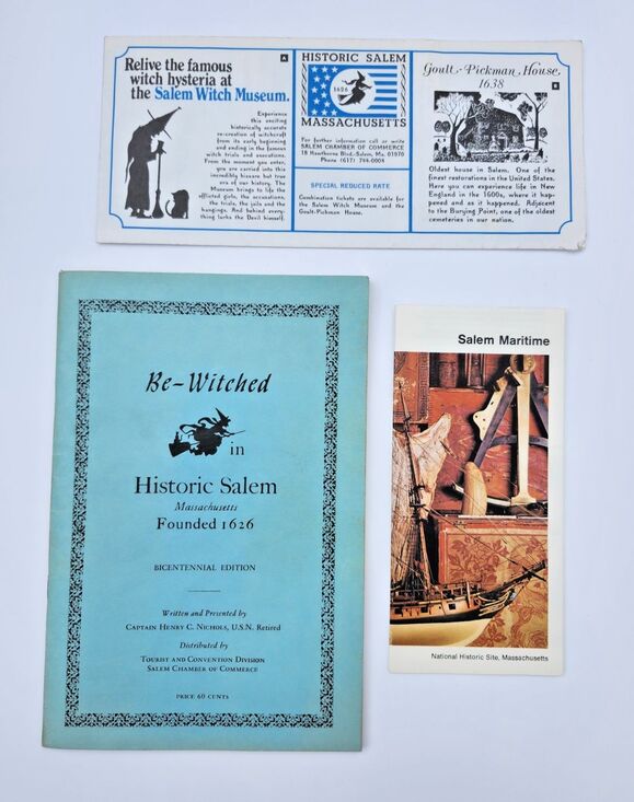 Other - VTG 1976 Salem MA Bicentennial Brochure Ephemera Lot Witch‎ Museum Map Maritime